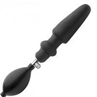 Master Series Expander Inflatable Anal Plug with Removable Pump in action